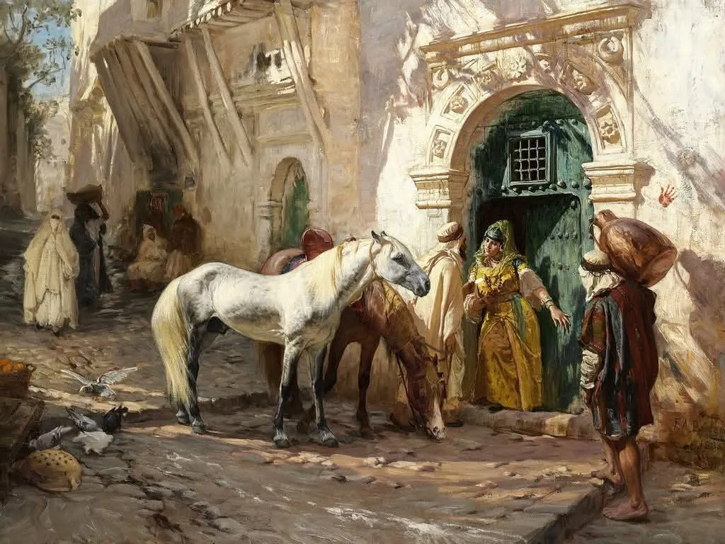Frederick Arthur Bridgman (American, 1847-1928)_ Street in Algeria, 1885 2.webp